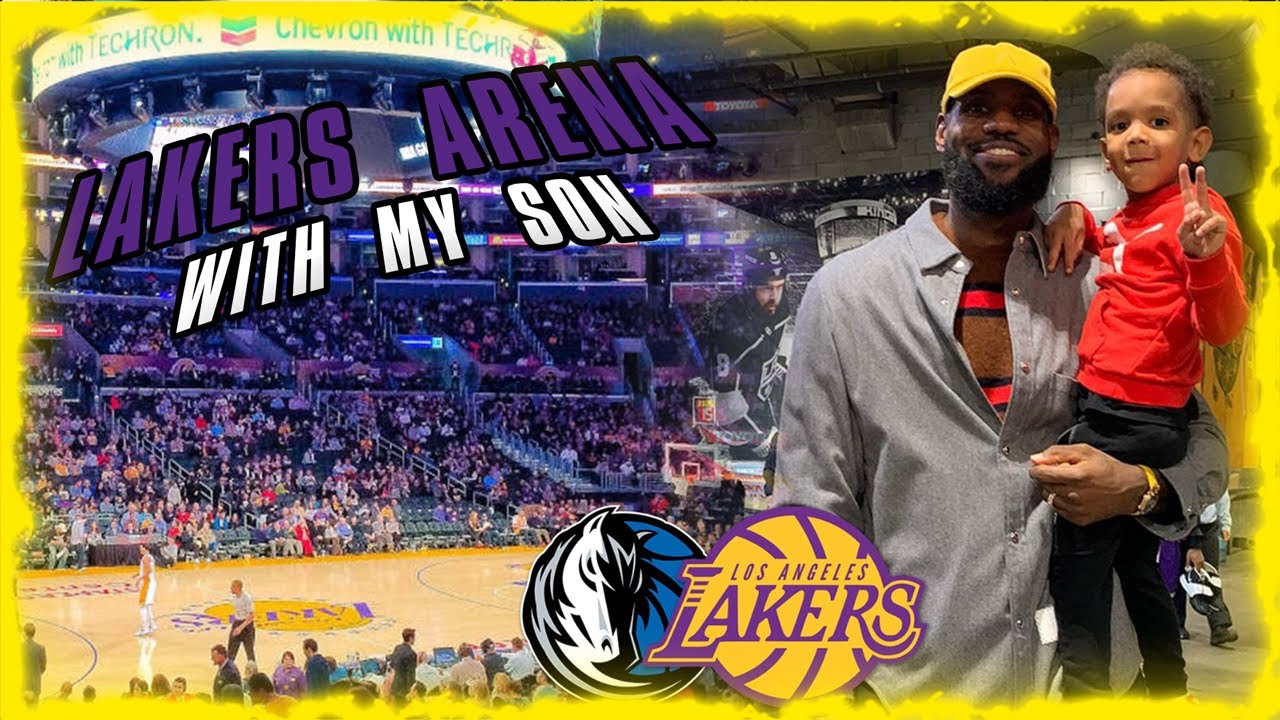 1ST GAME DAY ROUTINE WITH MY SON IN THE LA LAKERS ARENA! - LAKERS VS MAVERICKS