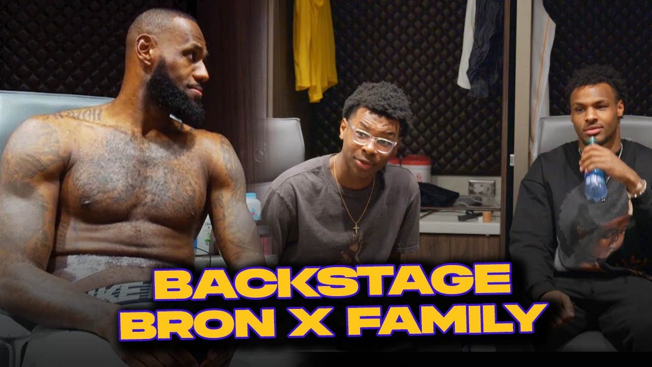 Inside The Lakers Locker Room With LeBron's Family After Breaking The Scoring Record 🐐