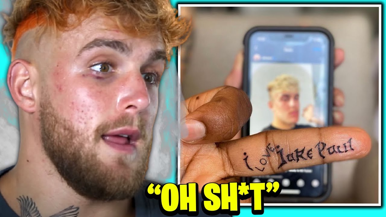 Jake Paul Reacts To Tyron Woodley's "I LOVE JAKE PAUL" Tattoo