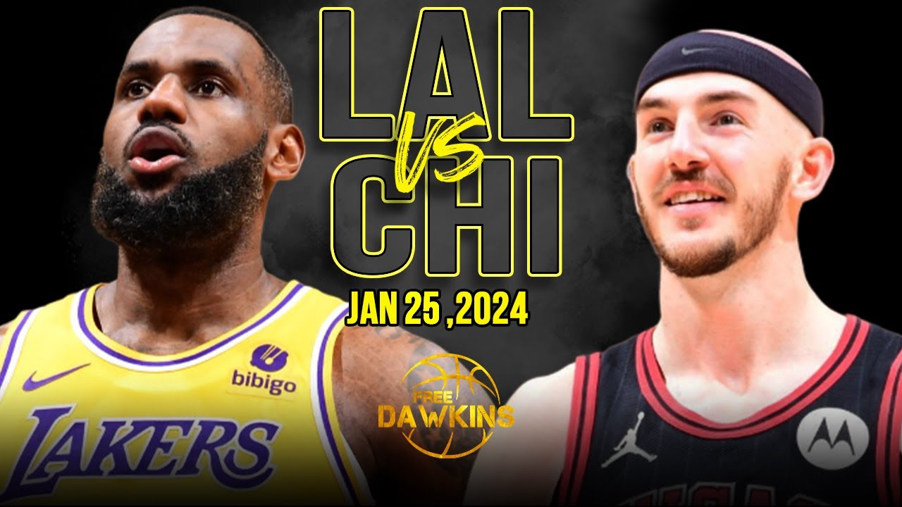 Los Angeles Lakers vs Chicago Bulls Full Game Highlights | January 25, 2024 | FreeDawkins