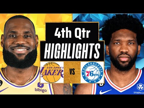 Los Angeles Lakers vs. Philadelphia 76ers 4th-QTR Full Highlights | March 22 | NBA Season 2024