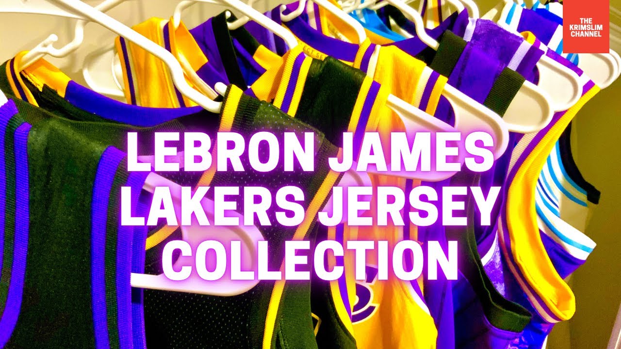 MY LEBRON JAMES LOS ANGELES LAKERS JERSEY COLLECTION!!!