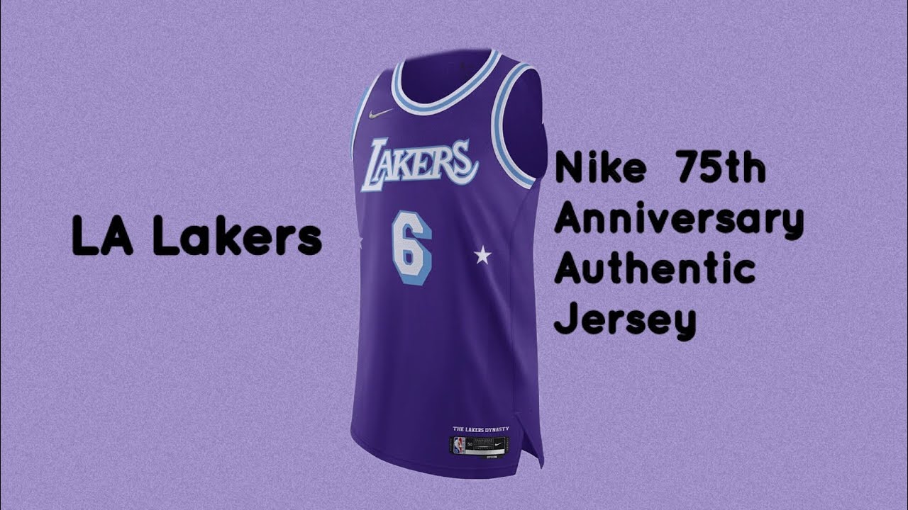 Nike Authentic 75th Anniversary Lakers jersey.