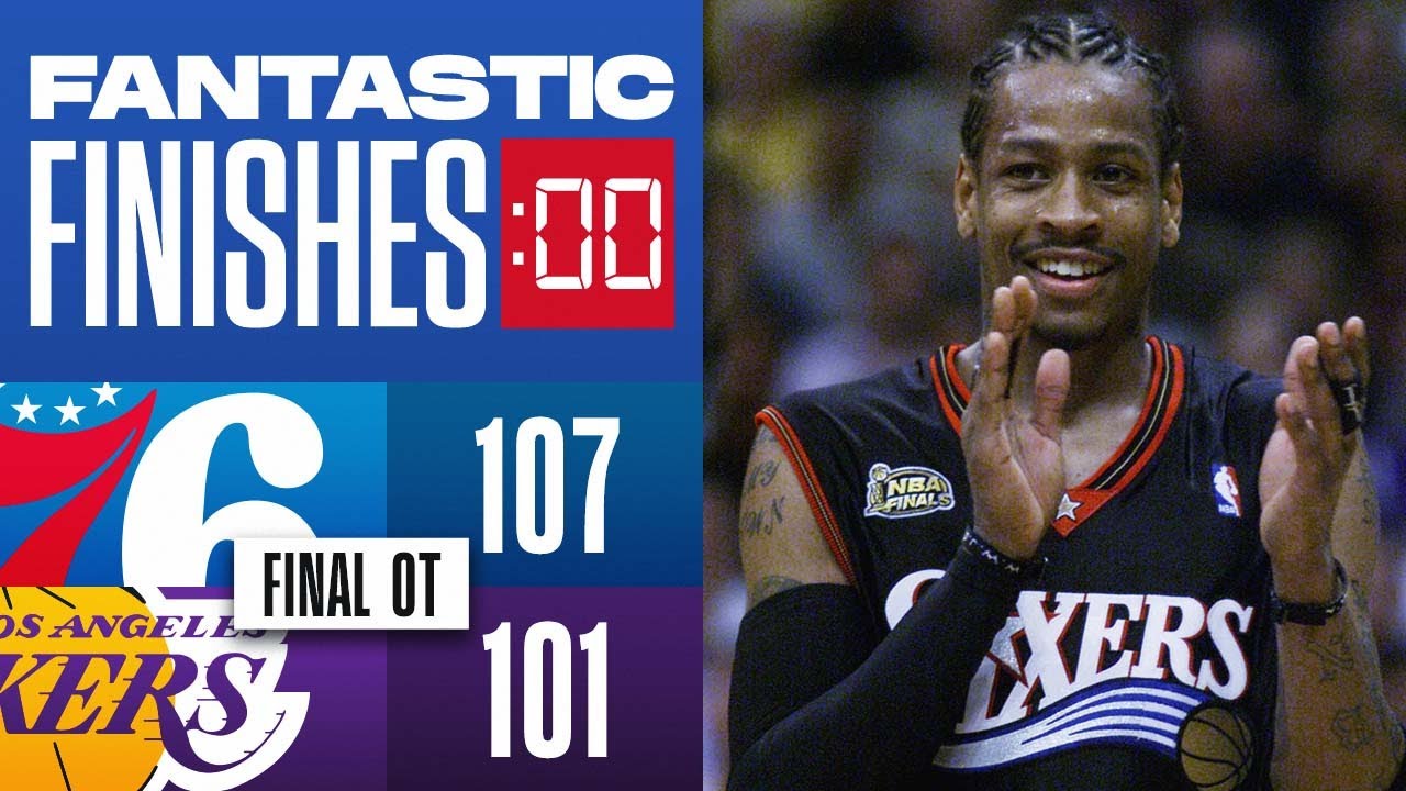 WILD OT Finish 76ers Take Game 1 Vs. Lakers In 2001 Finals 🔥 | Only Sports And Health