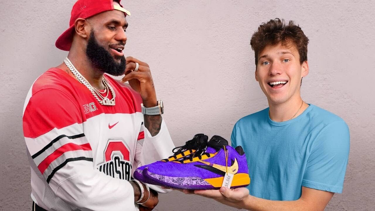 I Surprised LeBron James with Custom Shoes | Only Sports And Health