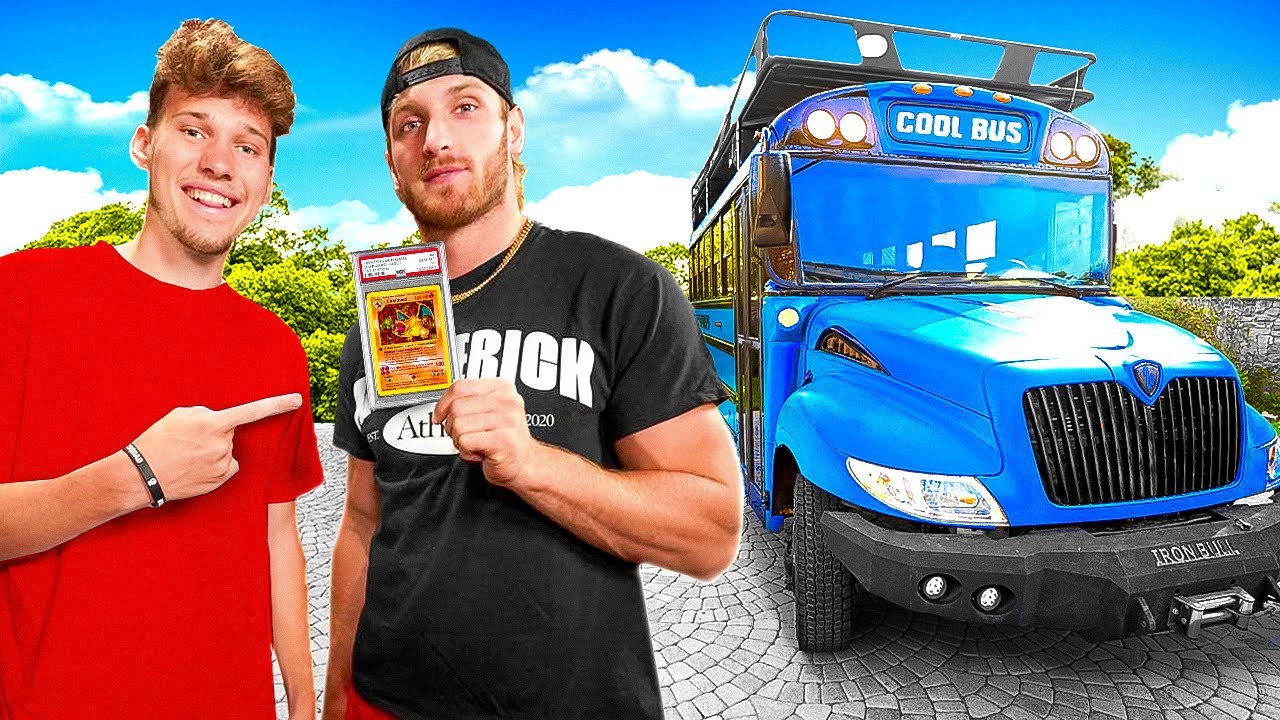 I Traded A Pokémon Card For Logan Paul’s Cool Bus | Only Sports And Health