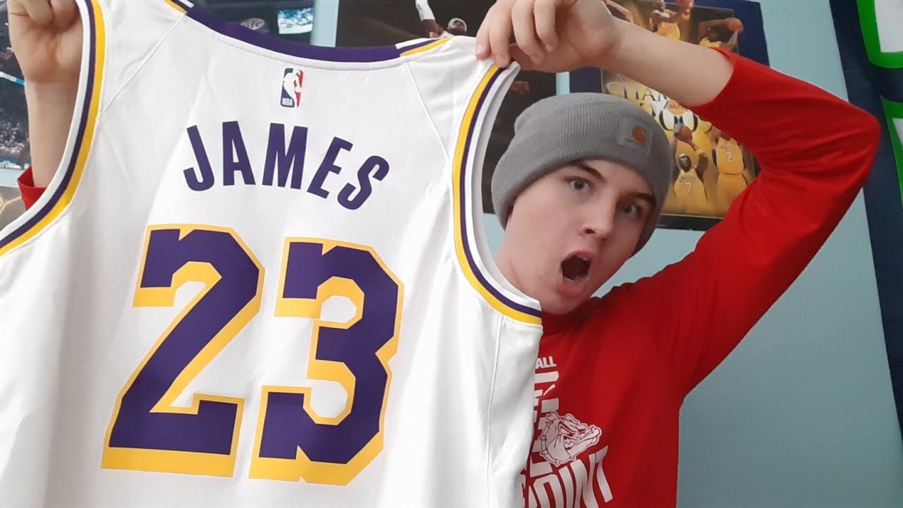 LeBron James Los Angeles Lakers White Jersey!